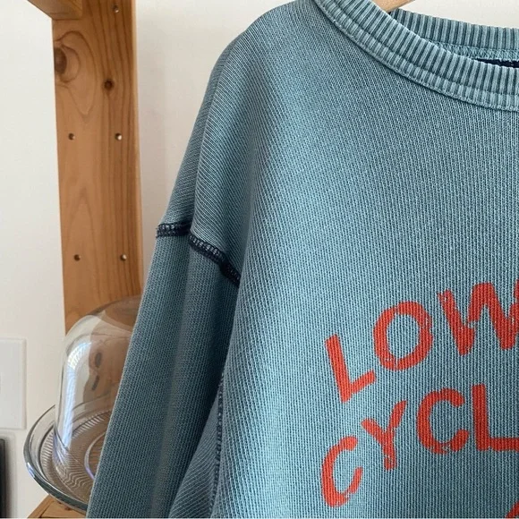 Mini Boden Blue Low Rider Cycle Club Crewneck Sweatshirt 10 - Picture 7 of 11